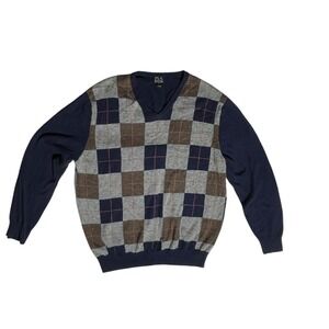Jos A Bank Executive Collection Argyle Lambswool Blend Sweater Mens‎ XL